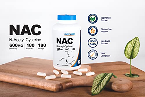 Nutricost N-Acetyl L-Cysteine (NAC) 600mg