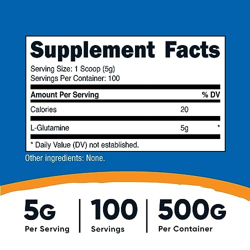 Nutricost L-Glutamine Powder (500 Grams) Unflavored