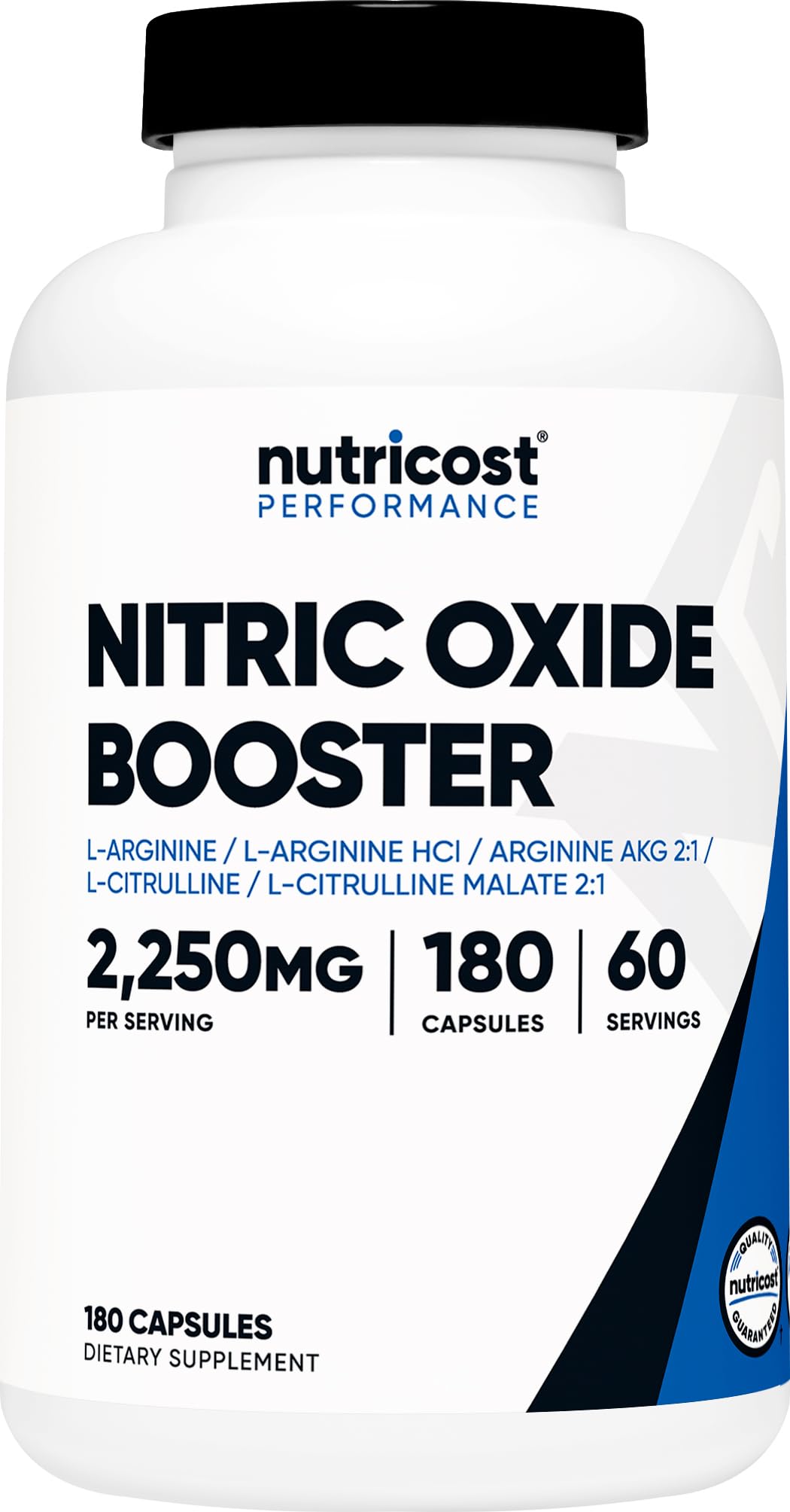 Nutricost Nitric Oxide Booster 750mg, 180 Capsules