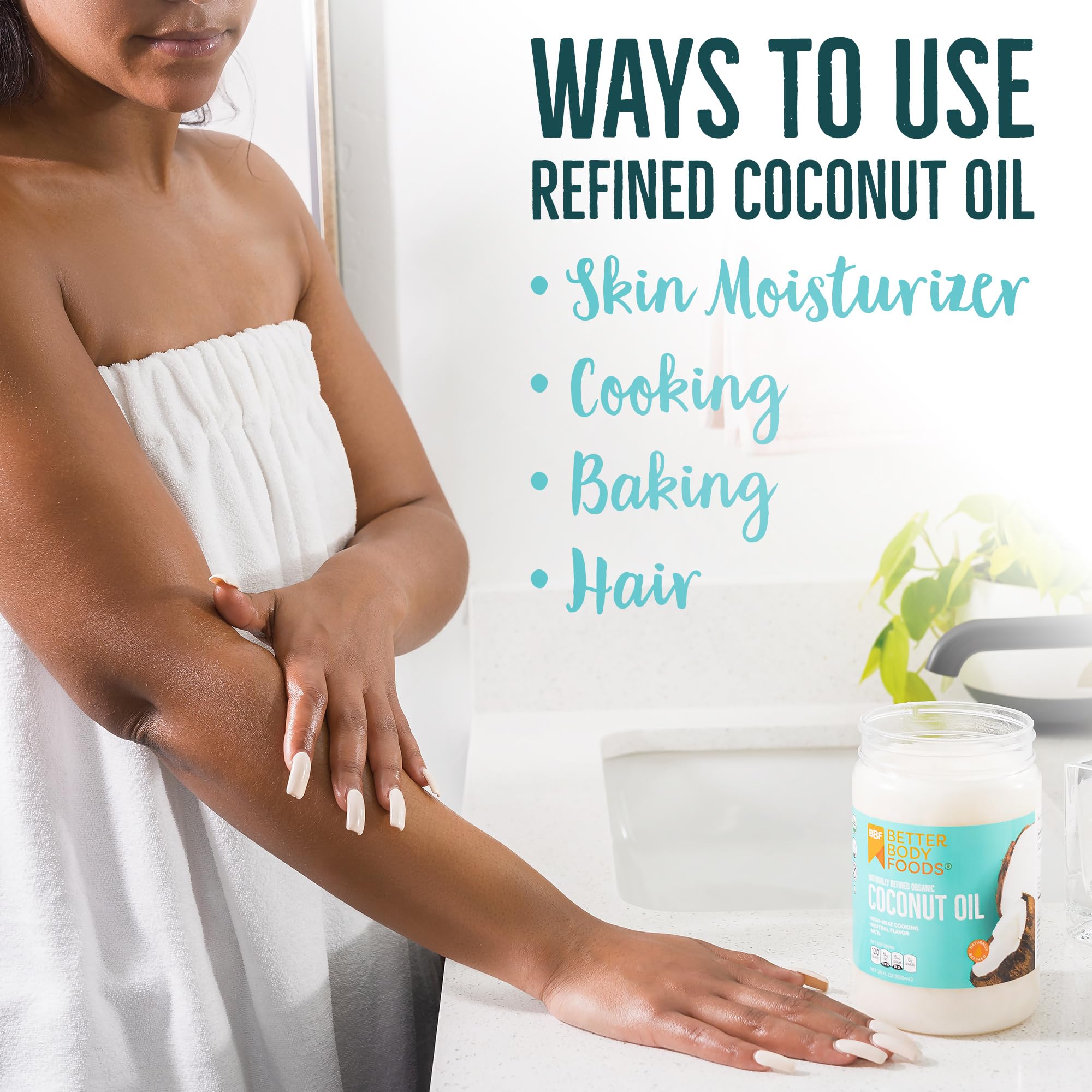 BetterBody Foods Organic, Naturally Refined Coconut Oil